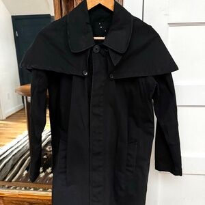 YMC cowl trench coat